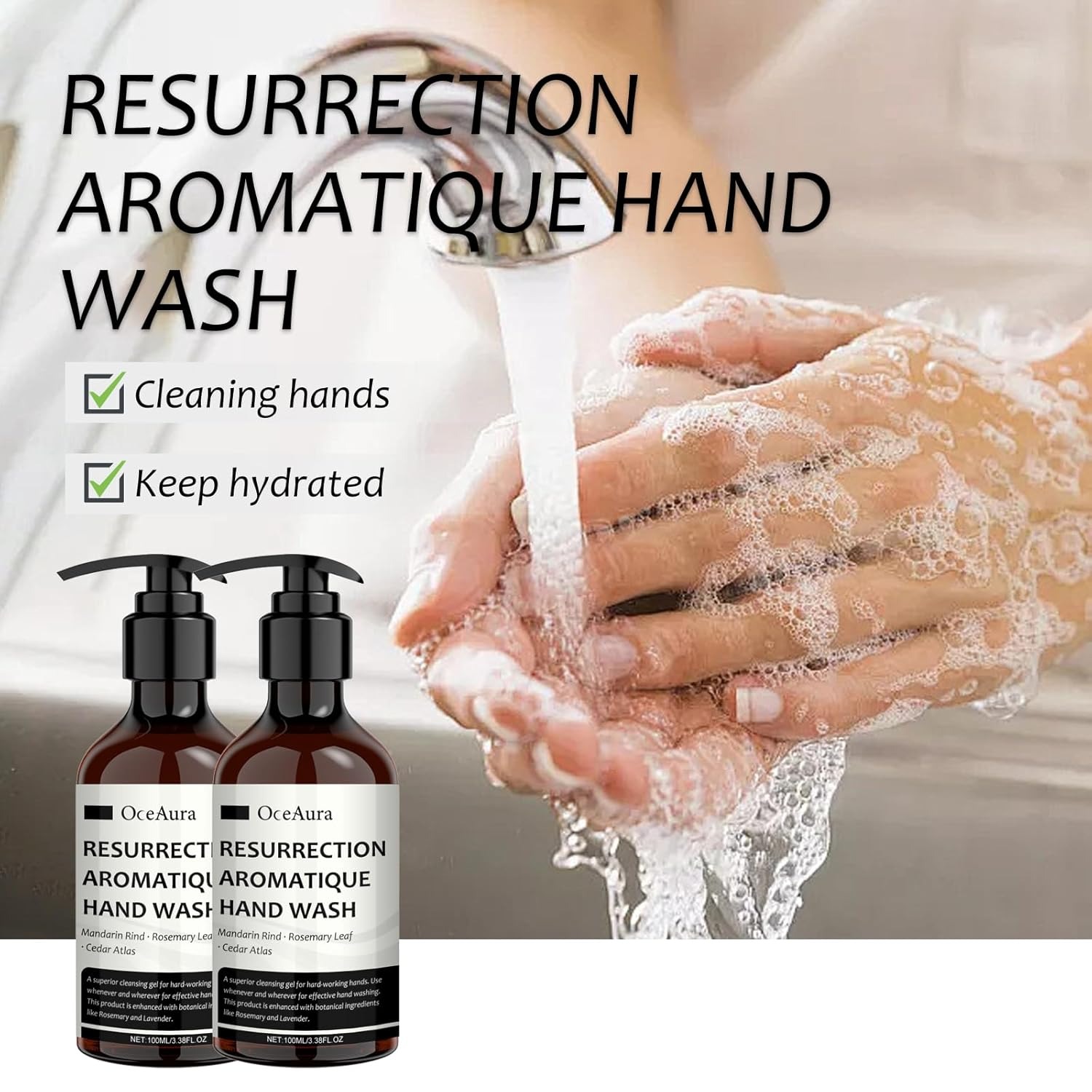Perfume Fragrance Body Wash - 100 ml aromatisches Händedesinfektionsmittel, Parfüm-Niveau-Duft, anhaltender