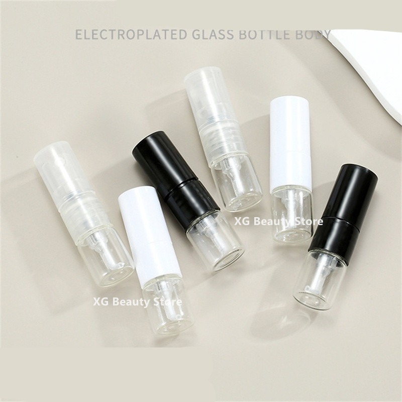 Perfume Fragrance Bulk - Großpackung 5/50/100/200 Stück 1ML Schwarze Glas-Sprühflaschen