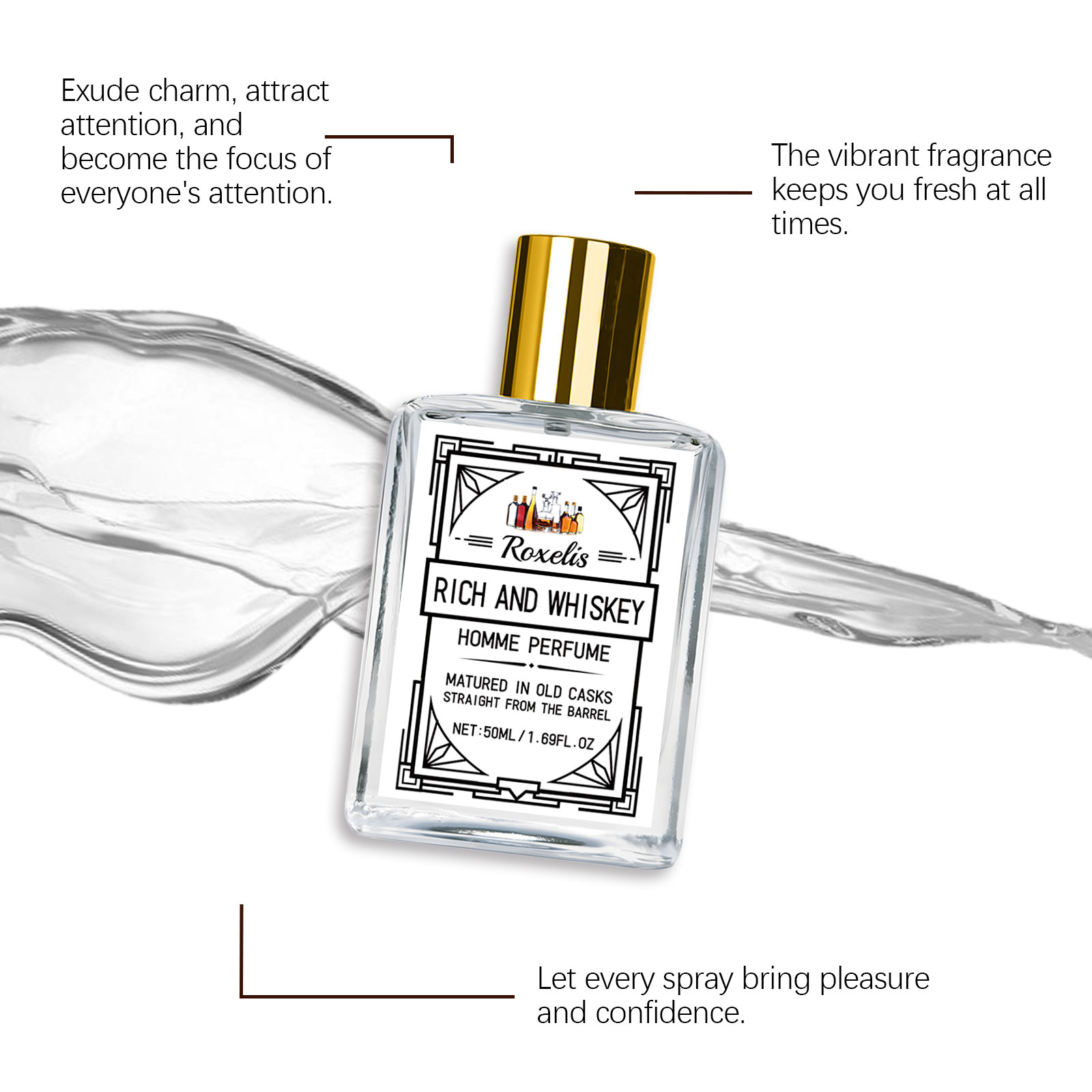 Roxelis 50ml Charm Whisky Herr – Fragrance And Perfume Bewertung und Preis